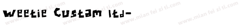 Weetie Custam ltd字体转换